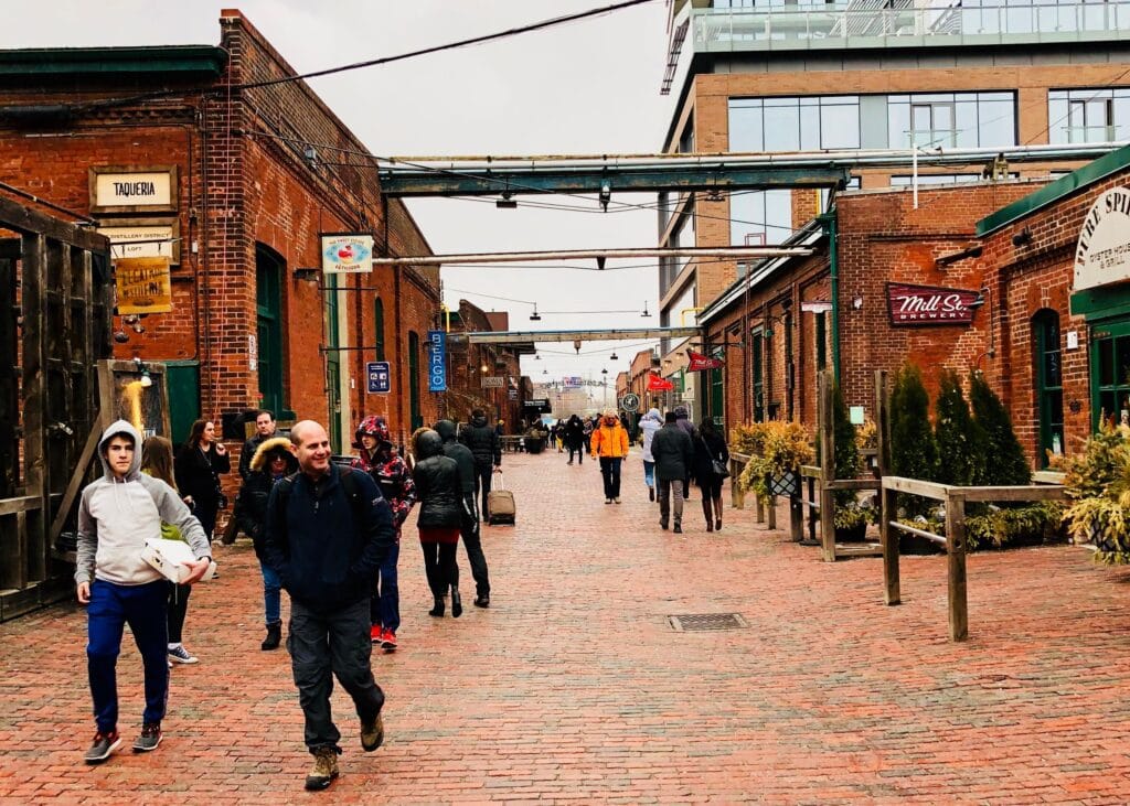 Christmas market in downtown winters activities