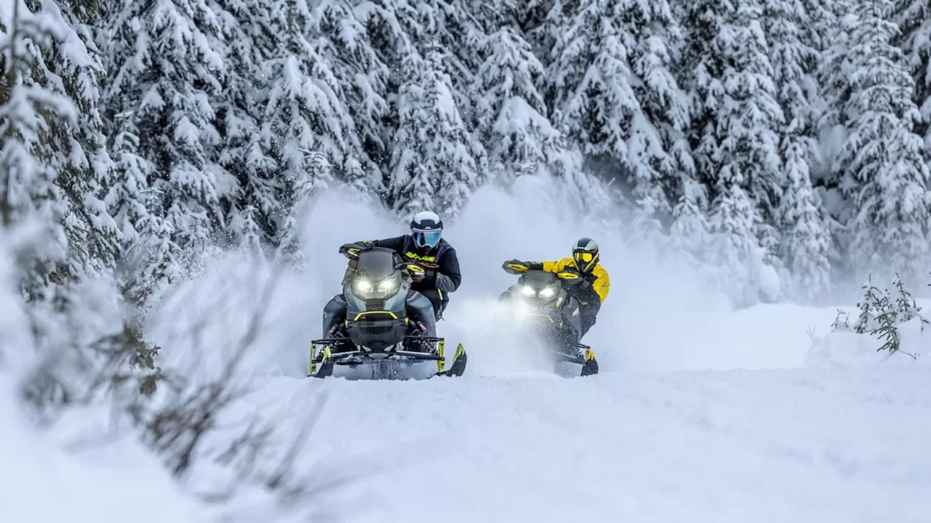 Snowmobile rental experience on OFSC trails near Toronto Ontario