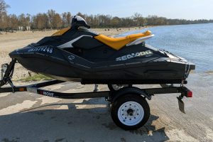 Sea-Doo Spark Jet Ski Rental in Toronto – Jet Ski GTA at Bluffer’s Park Sea-Doo Spark jet ski ready for rental at Bluffer’s Park Beach in Scarborough, Toronto